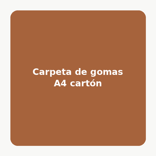 Carpeta de gomas A4 cartón (Azul)