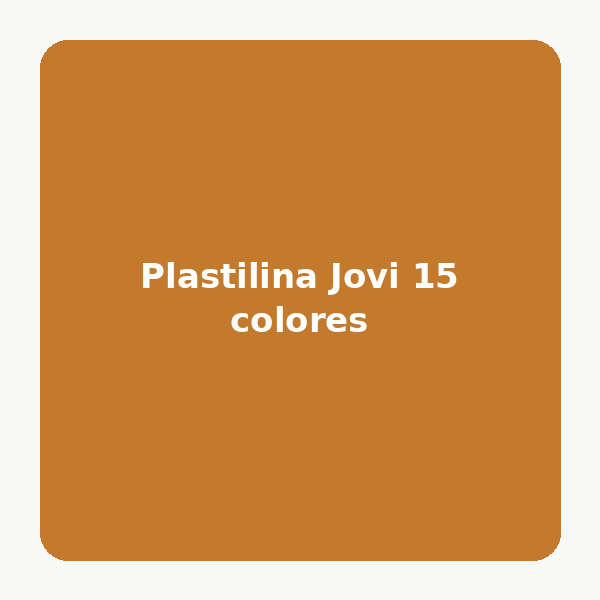 Plastilina Jovi 15 colores