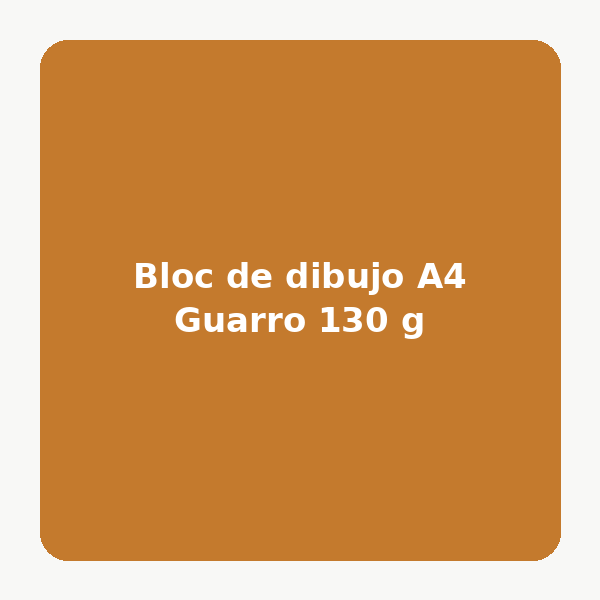 Bloc de dibujo A4 Guarro 130 g