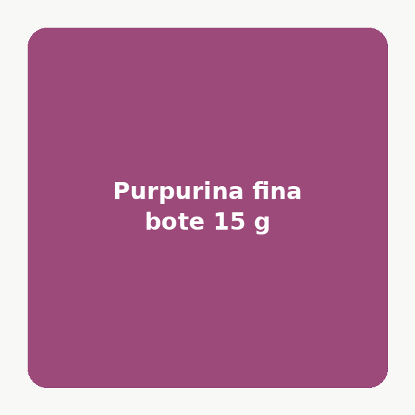 Purpurina fina bote 15 g (Rojo)