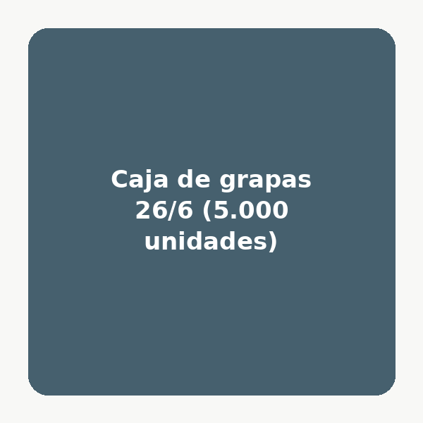 Caja de grapas 26/6 (5.000 unidades)