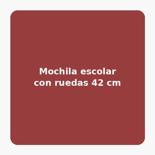 Mochila escolar con ruedas 42 cm (Azul)