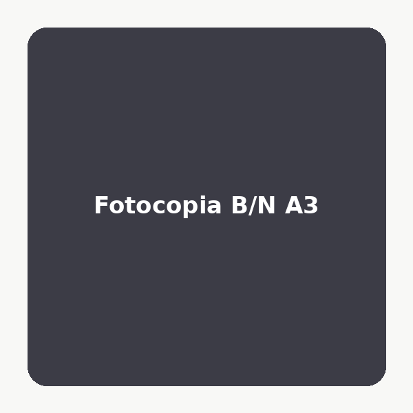Fotocopia B/N A3