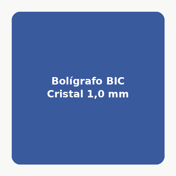 Bolígrafo BIC Cristal 1,0 mm (Azul)