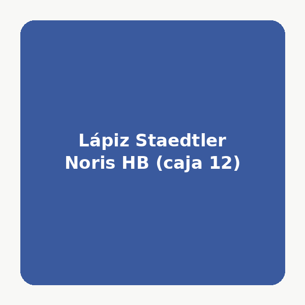 Lápiz Staedtler Noris HB (caja 12)