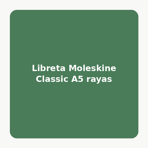 Libreta Moleskine Classic A5 rayas